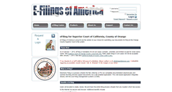 Desktop Screenshot of efilingsofamerica.com